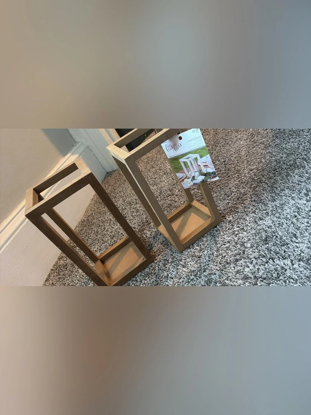 Unbranded Tan Wooden Lantern Centerpiece